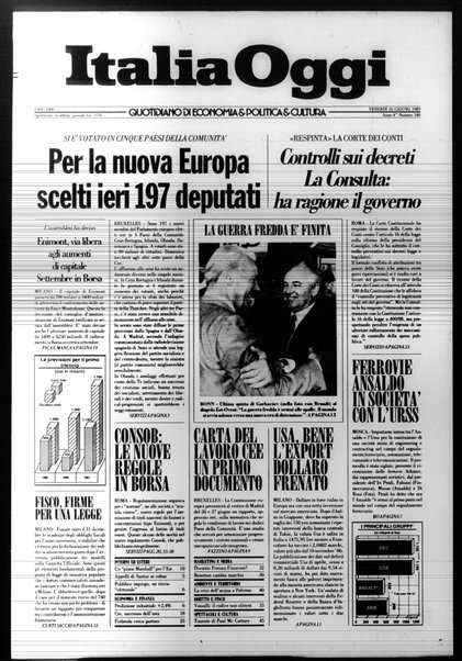 Italia oggi : quotidiano di economia finanza e politica